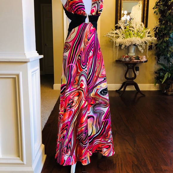 dress, size 5/6,black/white/pink/orange rhinestone - Picture 8 of 8